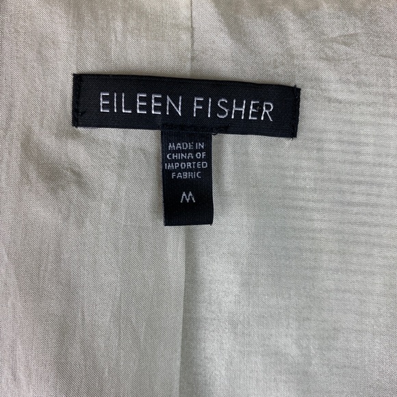 Eileen Fisher Silk Blend Blazer Womens Medium Open - Picture 9 of 9